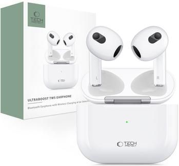 Tech-Protect UltraBoost - TWS Oortelefoon - Wit