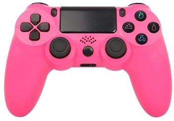 Draadloze gamecontroller gamepad voor PS4 game joystick met luidspreker en stereo hoofdtelefoonaansluiting - Roze