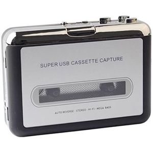 Draagbare Cassette naar mp3 Audio-omzetter - Zilver / Zwart