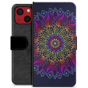 iPhone 13 Mini Premium Portemonnee Hoesje - Kleurrijke Mandala