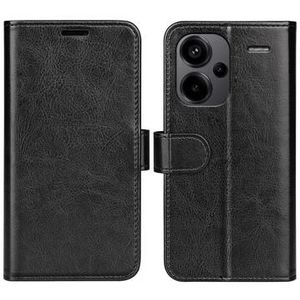 Xiaomi Redmi Note 13 Pro+ Portemonnee Hoesje met Magnetische Sluiting - Zwart