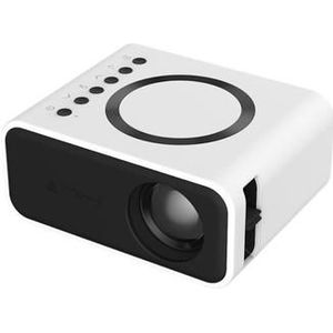 T300S Mini LCD Projector voor thuisbioscopen - Bedrade & draadloze schermsynchronisatie - Wit