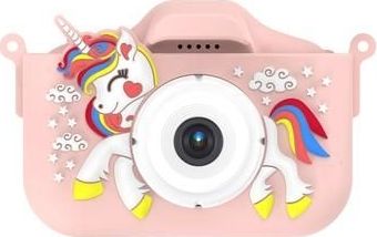 Eenhoorn Kindercamera met 32GB Geheugenkaart & Kaartlezer - Roze