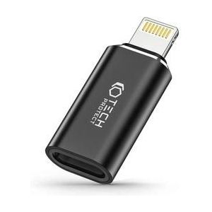 Tech-Protect UltraBoost Lightning-naar-USB-C-adapter - Zwart