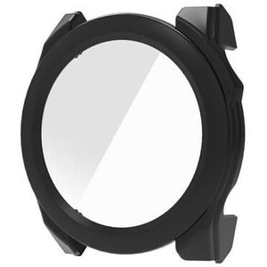 Garmin Fenix 8 Plastic Hoesje met Glazen Screenprotector - 47mm - Zwart