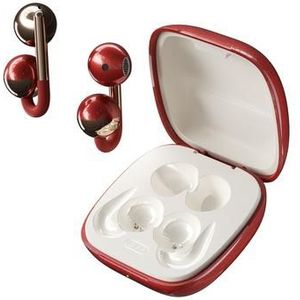 F22 Oorklem OWS draadloze hoofdtelefoon met ENC ruisonderdrukking en Bluetooth 6.0 - Rood
