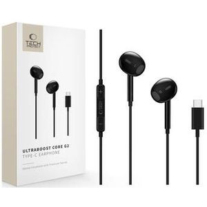 Tech-Protect - Ultraboost Core G2 - Koptelefoon - Zwart - Bedraad