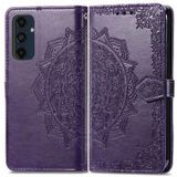 Samsung Galaxy S24 FE Mandala Series Portemonnee-hoesje - Paars