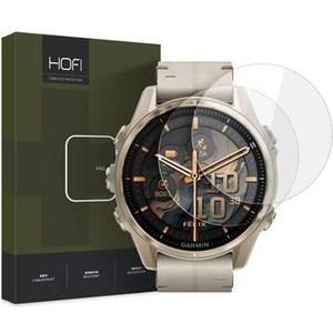 Garmin Fenix 8 Hofi Premium Pro+ Glazen Screenprotector - 43mm - 2 Stu. - Doorzichtig