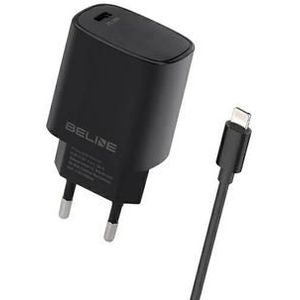 Beline PD 3.0 20W Lightning-oplader - iPhone 14/13/12/X/iPad Pro - Zwart