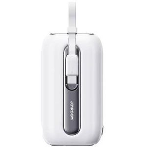 Joyroom JR-L012 kleurrijke 10000mAh Power Bank - USB-C & Lightning kabel, 22.5W - Wit