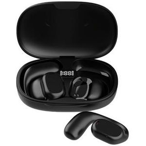 B66 Slimme Bluetooth Vertaler Oordopjes Real Time Oortelefoon Vertaler Apparaat voor Zakenreis Leren - Zwart