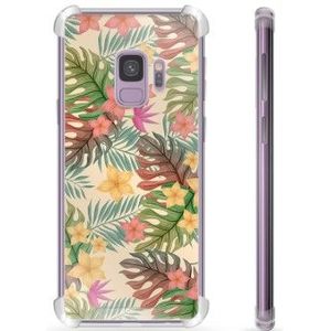 Samsung Galaxy S9 Hybrid Hoesje - Roze Bloemen