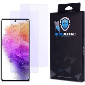 Samsung Galaxy A73 5G BlueDefend Anti-Blue Light Glazen Screenprotector - 2 stuks.