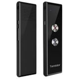 T8+ Bluetooth 40 Talen Spraak Onmiddellijke Vertaler voor Reizen, Leren - Zwart