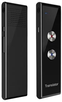 T8+ Bluetooth 40 Talen Spraak Onmiddellijke Vertaler voor Reizen, Leren - Zwart