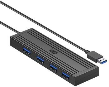 KAWAU H305-120 Snelle 4-poorts USB-hub USB 3.0-splitter voor laptop, flashdrive, keyborad