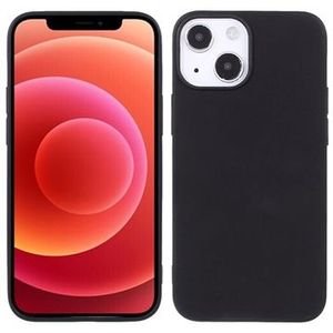 Anti-Vingerafdruk Mat iPhone 13 Mini TPU Hoesje - Zwart