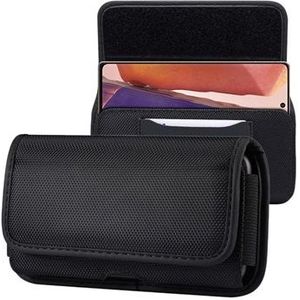 Universele Oxford Riemclip Case met Kaarthouder - 6.9-7.2 - Zwart