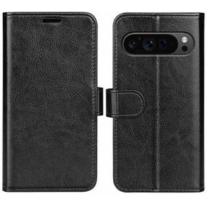 Google Pixel 9 Pro XL Portemonnee Hoesje met Magnetische Sluiting - Zwart