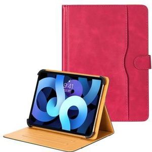 Universele Dual-Color Leren Tablet Case - 11-12.4 - Hot Pink