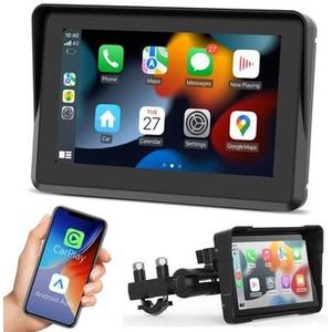 Draadloze CarPlay / Android Auto motorfiets met fietshouder - 5