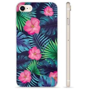 iPhone 7/8/SE (2020)/SE (2022) TPU-hoesje - tropische bloem