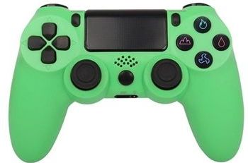 Draadloze gamecontroller gamepad voor PS4 game joystick met luidspreker en stereo hoofdtelefoonaansluiting - Groen