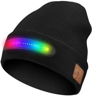 M1-BTD4 LED-muts met Bluetooth 5.4 & stereoluidsprekers - Zwart