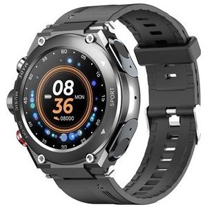 Lemfo T92 Smartwatch met TWS Oortelefoon - iOS/Android - Zwart