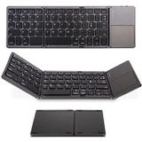 Universeel Bluetooth-toetsenbord met touchpad - grijs