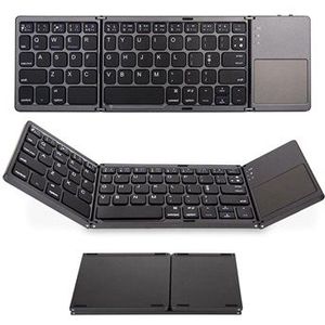 Universeel Bluetooth-toetsenbord met touchpad - grijs