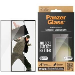 Samsung Galaxy S24 Ultra PanzerGlass Ultra-Wide Fit EasyAligner Screenprotector - Zwarte Rand