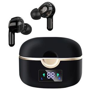 Dual-Driver TWS-oortelefoon met LED-display T22 - zwart