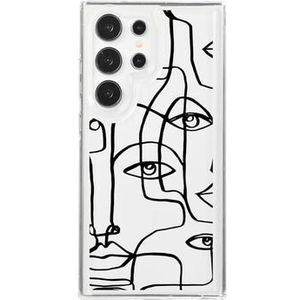 Samsung Galaxy S24 Ultra Fashion TPU Hoesje - Abstract Portret