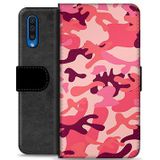 Samsung Galaxy A50 Premium Portemonnee Hoesje - Roze Camouflage