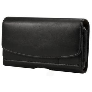 6.3-6.9 inch Horizontale Stijl Universele PU Lederen Hoes met Riemclip voor Mannen, Afmeting: 17.5 x 8.7 x 1.8cm