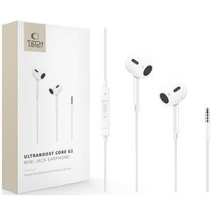 Tech-Protect Ultraboost Core G2 3,5 mm bedrade in-ear-koptelefoon - Wit