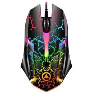 USB Gaming muis met LED - 1200 DPI - Zwart