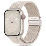 Apple Watch Series 10/9/8/7/6/SE Tech-Protect NylonMag band - 40mm/41mm/42mm - Natuurlijk titanium