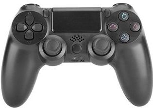 Draadloze gamecontroller gamepad voor PS4 game joystick met luidspreker en stereo hoofdtelefoonaansluiting - Zwart