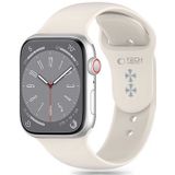 Apple Watch Series 10/9/8/7/6/SE Tech-Protect Siliconen Bandje - 40mm/41mm/42mm - Sterlicht