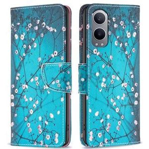 OnePlus Nord CE4 Lite Wonder Series Portemonnee Hoesje - Witte Bloemen