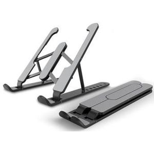 Universele opvouwbare flexibele laptopstandaard - 11-17 - Zwart