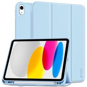 iPad 2022/2025 Tech-Protect SmartCase Pen Tri-Fold Folio Hoesje - Luchtblauw