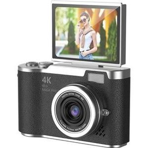 LK007 Flip-Screen Digitale Camera met 32GB Geheugenkaart - Zwart
