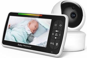 SM650 Babyfoon - 5-inch display, tweewegcommunicatie en temperatuursensor