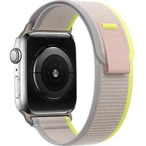 Tech-Protect Apple Watch Ultra 2/Ultra/9/8/SE (2022)/7/SE/6/5/4/3/2/1 Nylon Riem - 49mm/45mm/44mm/42mm - Beige