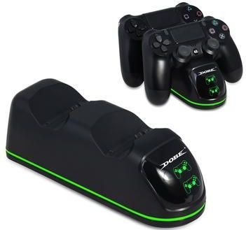 DOBE TP4-889 Oplaad Dock Dual Stand Oplader Base voor PS4 / PS4 Slim / PS4 Pro Dualshock Controller