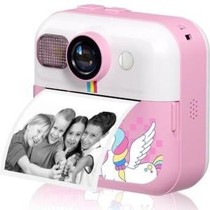 CP02 HD digitale camera voor kinderen met thermische printer & 32G TF-kaart - Roze
